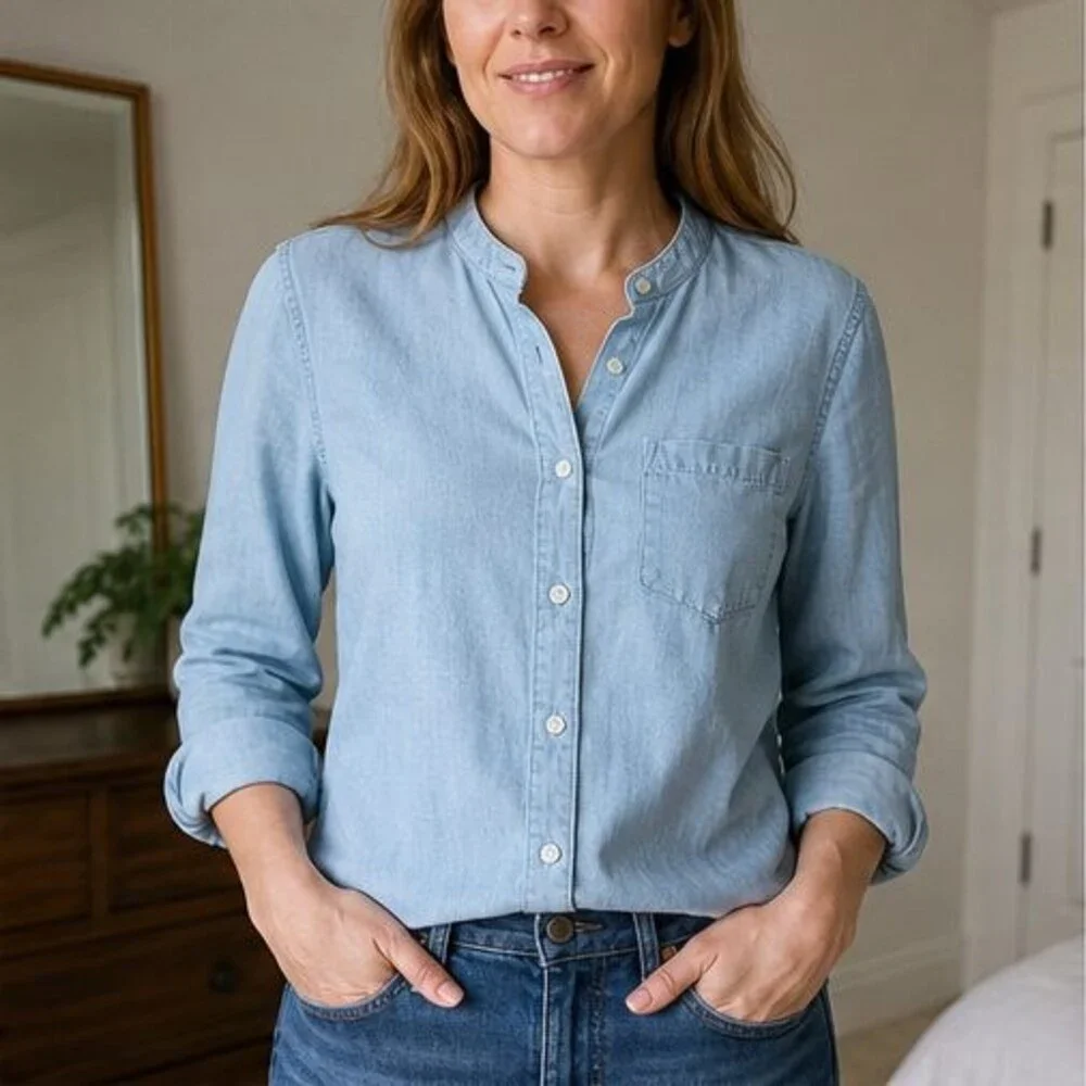 Emerald Tie Neck Blouse